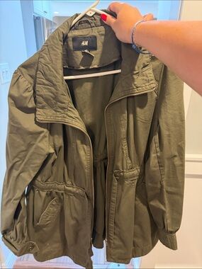 H&M Olive Utility Anorak Jacket